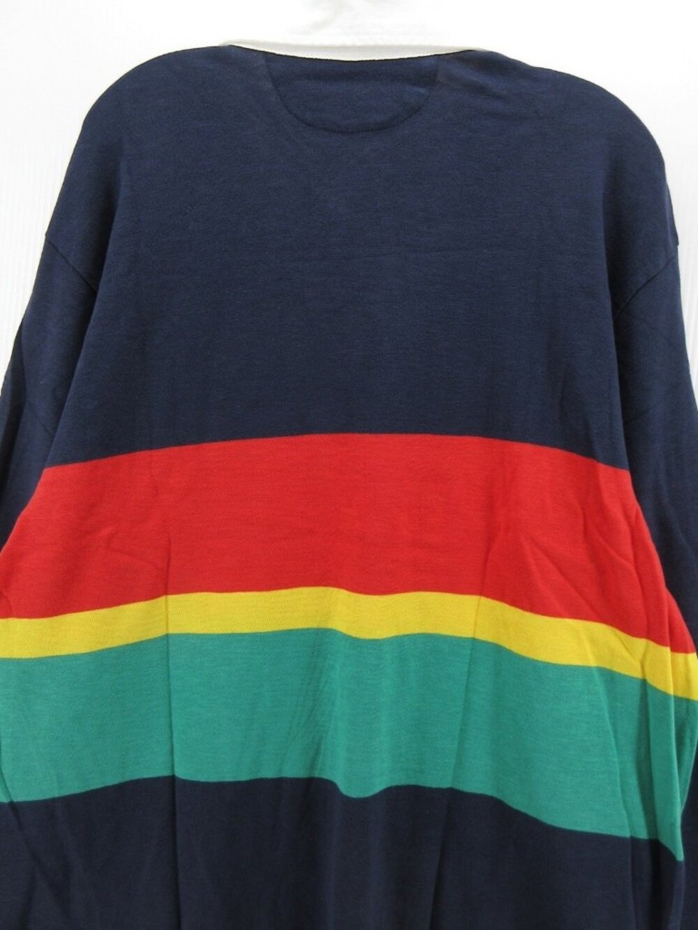 Polo Ralph Lauren Rugby Polo Shirt XXL Crest Striped Custom Fit Preppy* - Picture 11 of 13